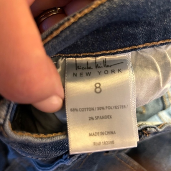 Nicole Miller SOHO High Rise Ankle Slim Jeans Sz 8 - Picture 2 of 11